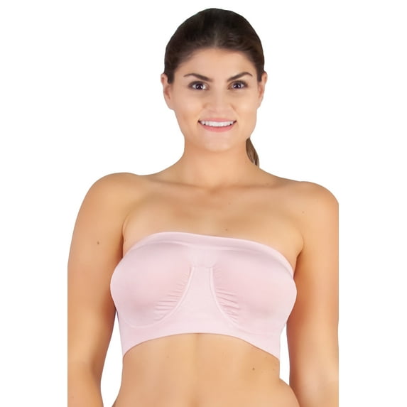 Women's Rhonda Shear 9685 Ahh Angel Underwire Bandeau Bra (Dusty Rose L)