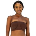 thumbnail image 1 of Women's Rhonda Shear 9685 Ahh Angel Underwire Bandeau Bra (Espresso 2X), 1 of 16
