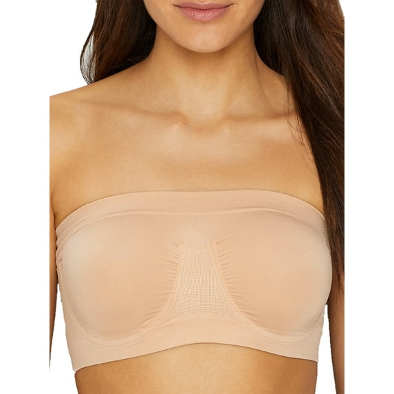 Women's Rhonda Shear 9685 Ahh Angel Underwire Bandeau Bra (Light Nude L)