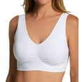 thumbnail image 1 of Women's Rhonda Shear 9705 Cotton Blend Ahh Bra with Removable Pads (White M), 1 of 1