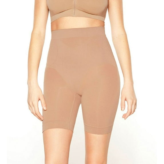 Women's Rhonda Shear 9815 High Waist Smoothing Long Leg Panty (Nude M)