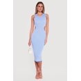 thumbnail image 1 of Women's Rib Knit Cut Out Back Midi Tank Dress, 1 of 3