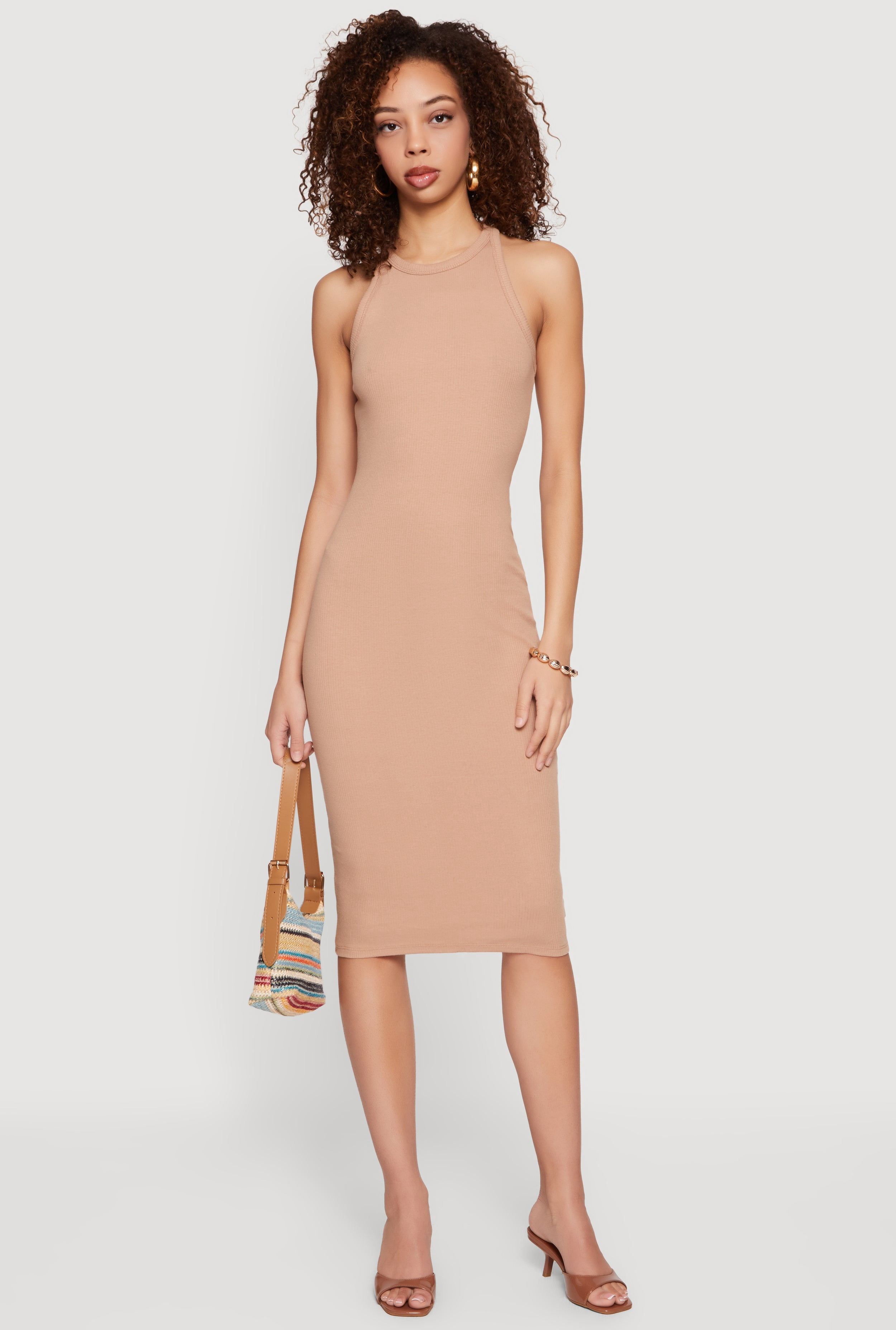 open back ribbed tank dress Beyond Yoga Rib Tank Dress
