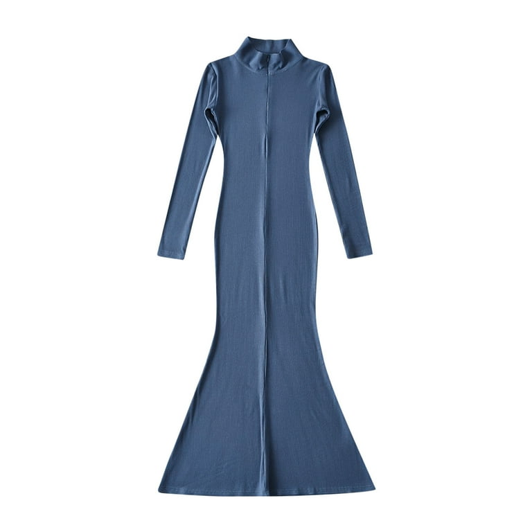 Casual Solid Zipper O Neck A Line Dresses Casual Solid Zipper O Neck A Line Dresses
