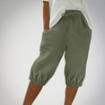 thumbnail image 1 of Women's Ribbed Knit Elastic Waist Casual Shorts with Pockets for Sports and Summer Wear, 1 of 6
