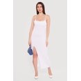 thumbnail image 1 of Women's Ribbed Knit Front Slit Scoop Neck Dress, 1 of 3