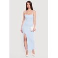 thumbnail image 1 of Women's Ribbed Knit Front Slit Scoop Neck Dress, 1 of 3