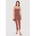 thumbnail image 1 of Women's Ribbed Knit Front Slit Scoop Neck Dress, 1 of 3