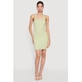 thumbnail image 1 of Women's Ribbed Knit Halter Mini Dress, 1 of 3