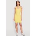 thumbnail image 1 of Women's Ribbed Knit Halter Mini Dress, 1 of 3