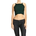 thumbnail image 1 of Women's Ribbed Knit Shirt Summer Basic Sleeveless Cami Crop Top, 1 of 6