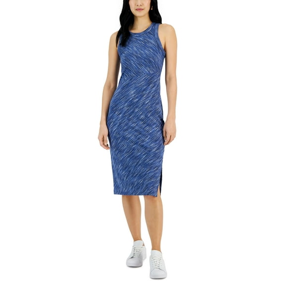 Women's Ribbed Midi Dress Indigo Sea S