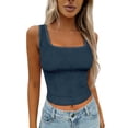 thumbnail image 1 of Women's Ribbed Tank Tops，Running Tank Tops For Women Cotton Ribbed Fitted Tank Top Scoop Neck Tank Top Sleeveless Tank Tops For Women Women Ribbed Racerback Top Workout Tank Tops, 1 of 4