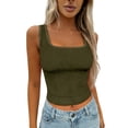 thumbnail image 1 of Women's Ribbed Tank Tops，Workout Tank Tops Athletic Tank Tops Summer Tank Tops Cotton Ribbed Fitted Tank Top Basic Slim Fit Workout Shirts Summer Slim Basic Tee Shirts Cute Tank Tops, 1 of 4