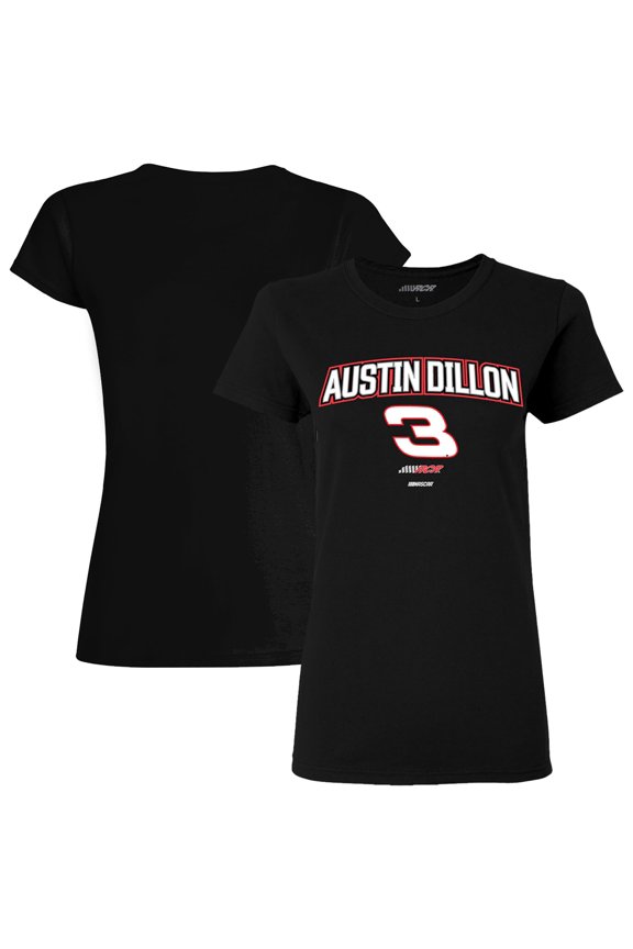 Women's Richard Childress Racing Team Collection Black Austin Dillon Car T-Shirt