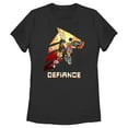 thumbnail image 1 of Women's Rick And Morty Space Beth Defiance  Graphic Tee Black 2X Large, 1 of 4