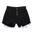 thumbnail image 1 of Women's Ripped Jeans Shorts High Waisted Stretchy Jeans Clothing Beach Vacation Fashion Set Fashion Denim S-5Xl Baggy Dressy Casual Womens Jorts S-5XL, 1 of 4