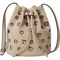 thumbnail image 1 of Women's  Rivet Purse Mini Leather Hobo Bag Y2K Popular Rivet Crossbody Bag Bucket Handbag, 1 of 7