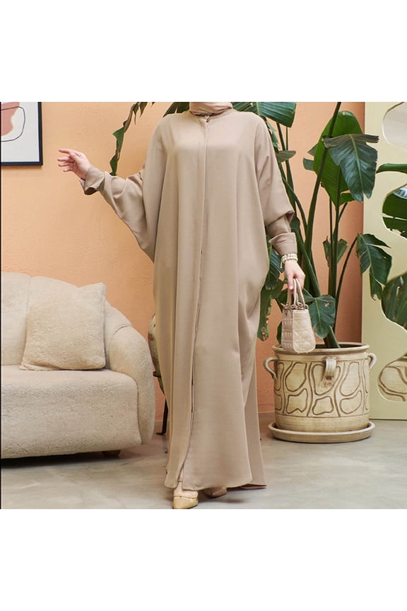 Women's Robe Clothing Bat Sleeve Length Praying Clothes for Women Wear for Women plus Size Clothes for Woman Scarf Hijab Long Dress for Women Prom Dresses for Women Clothes for Couples Lace Dress Long