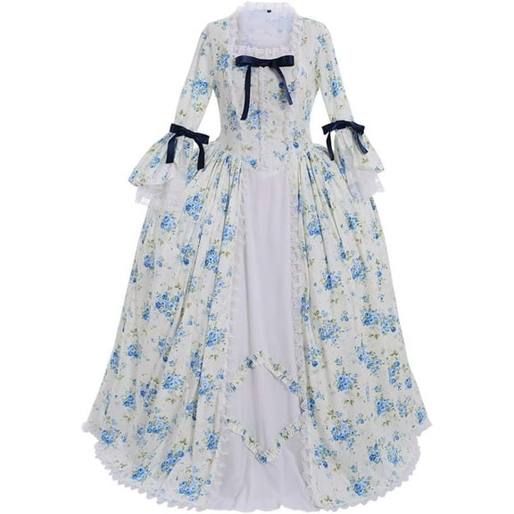 Women's Robe a la francaise 18th Century Marie Antoinette Rococo Gown Dress