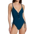 thumbnail image 1 of Women's Robin Piccone 221713 Aubrey Keyhole Side Adjust One Piece Swimsuit (Pacific 4), 1 of 1