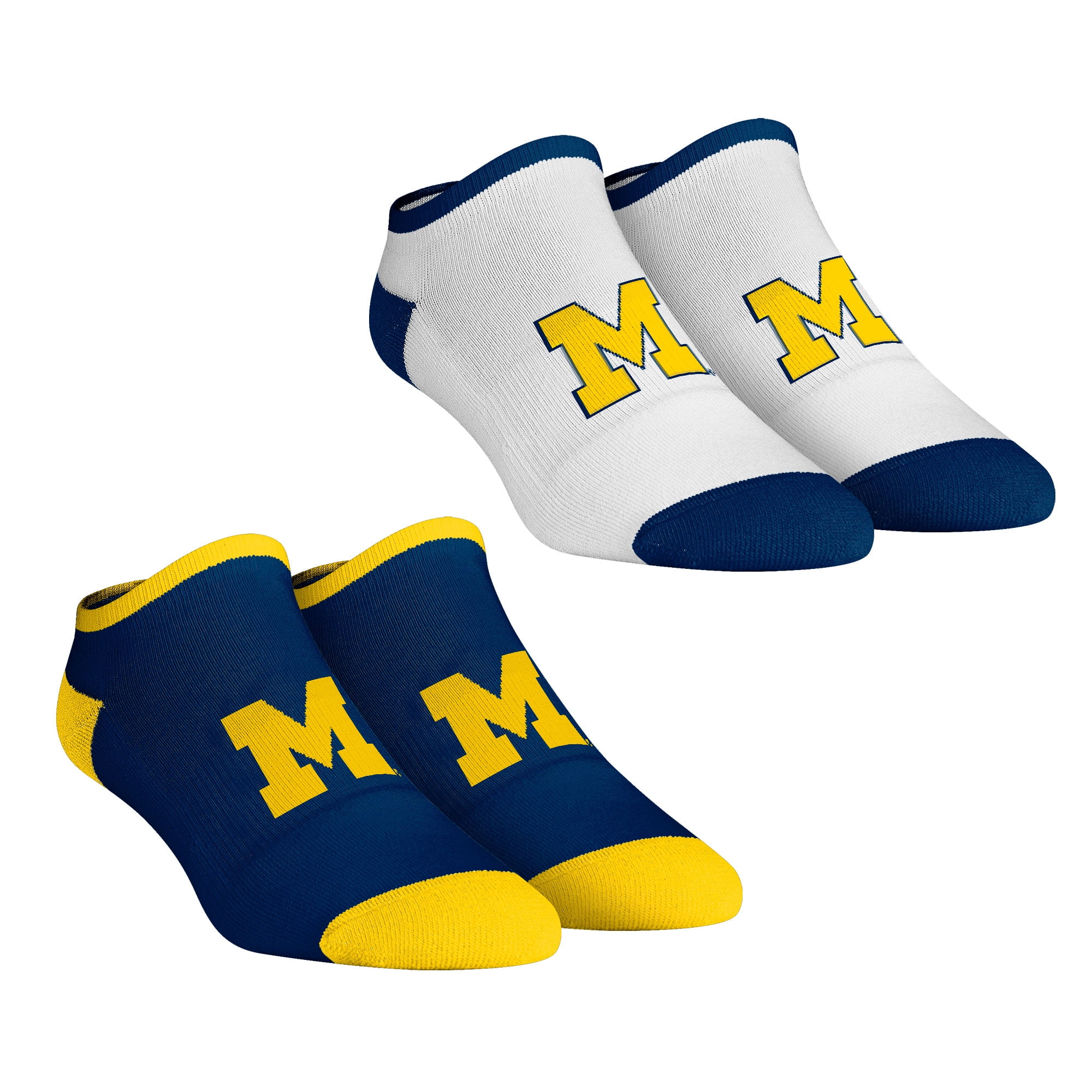 Women's Rock Em Socks Michigan Wolverines Core Team 2Pack Low Cut