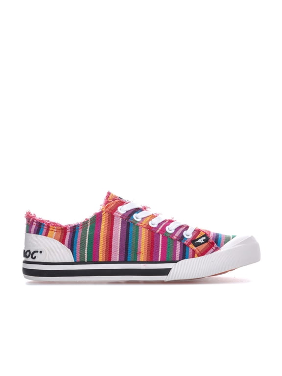 Women's Rocket Dog Jazzin Eden Stripe Pumps in Red