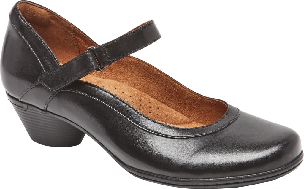 Women s Rockport Cobb Hill Laurel Mary Jane Black Leather 8.5 M
