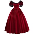thumbnail image 1 of Women's Rococo Ball Gown Lace Sleeve Historical Victorian Dress Civil War Southern Belle Gown, 1 of 8