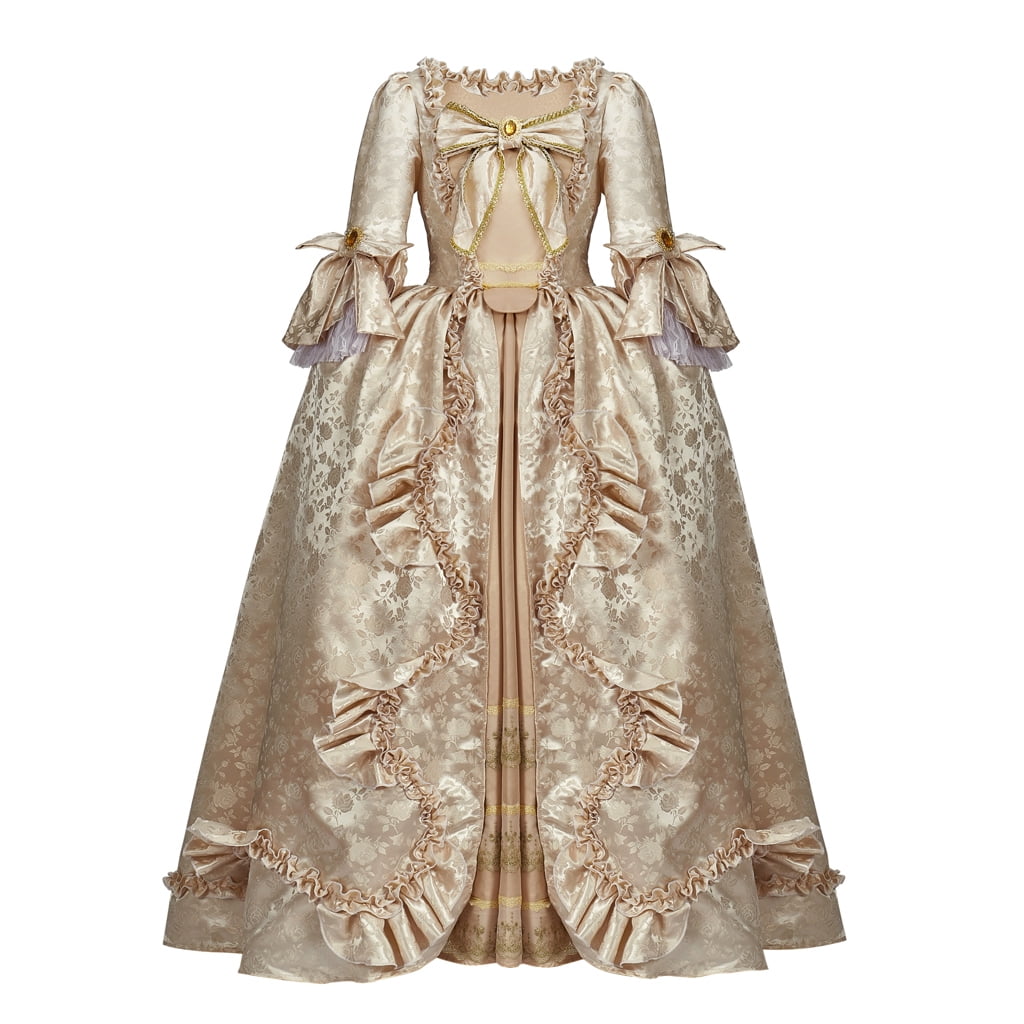 Women's Rococo Dress Baroque Marie Antoinette Medieval Vintage Victorian Renaissance 1800s Long Sleeve Dress Costume - Walmart Business Supplies Women's Rococo Dress Baroque Marie Antoinette Medieval Vintage Victorian Renaissance 1800s Long Sleeve Dress Costume - Walmart Business Supplies