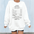 thumbnail image 1 of Women's Romans 6:23 "Jesus Paid It All" Graphic Breathable Sweatshirt Casual Round-neck long-sleeved White S-3XL, 1 of 5