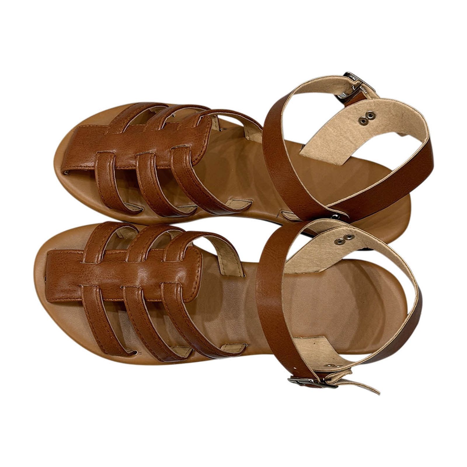 Women's Rome Gladiators Sandals Fisherman Strappy Sandals Two Ankle