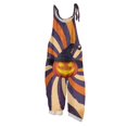 thumbnail image 1 of Women's Rompers Funny Spaghetti Strap Halloween Costumes Boho Floral Print Spooky Season Outfit Trendy Loose Romper Daily Party Outfits, 1 of 6