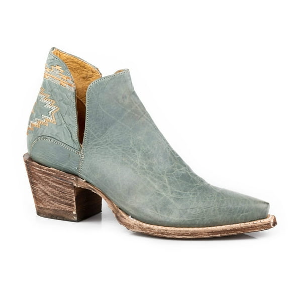 Women's Roper Allure Leather Boots Handcrafted Turquoise