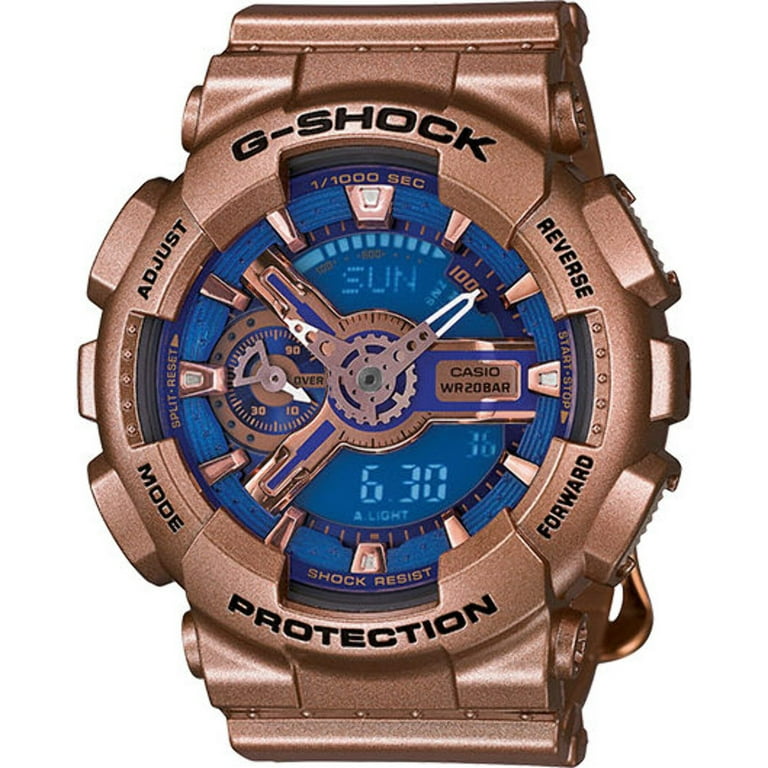 Women's Rose Gold G-Shock S Series Watch GMAS110GD-2A - Walmart.com