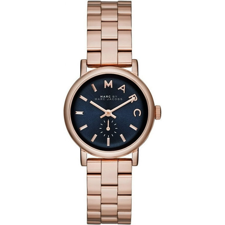 新品 マークジェイコブス レディースアナログ mbm3332 Women's Rose Gold-Tone Baker Mini Watch MBM3332 - Walmart.com