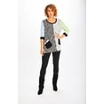 thumbnail image 1 of Women's Round Neck Button Down Knit Cardigan with 3/4 Sleeves and two front pockets, 1 of 4
