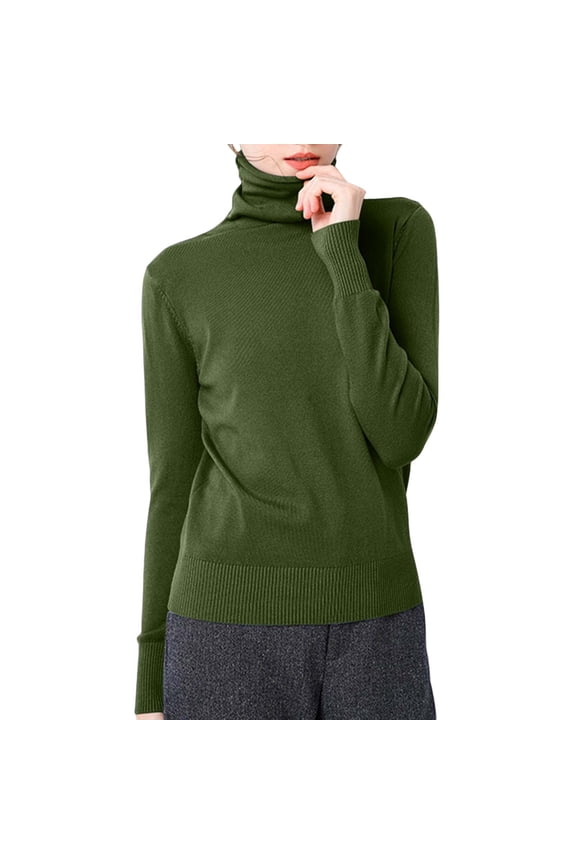 Women's Round Neck Knit Sweater Long Sleeve Solid Color Slim Fit Sweatshirt Comfort Pullover Top For St Patricks Day Outfits,Size:M