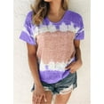 thumbnail image 1 of Women's Round Neck Short-Sleeved Spring And Summer Loose Casual Printed T-shirt, 1 of 1