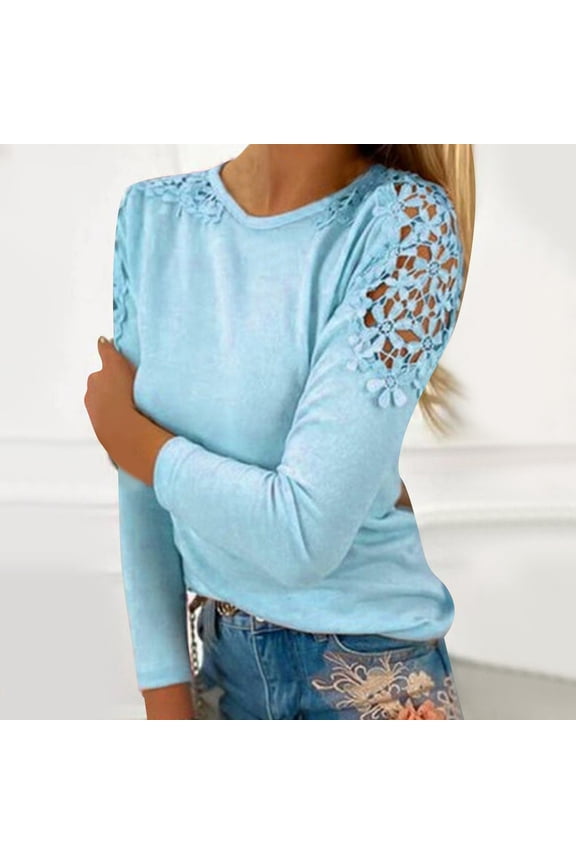 Striped Long Sleeve Casual T-Shirts, Women's