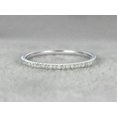 thumbnail image 1 of Women's Round Simulated Diamond Half Eternity Wedding Band Ring 925 Silver, 1 of 4
