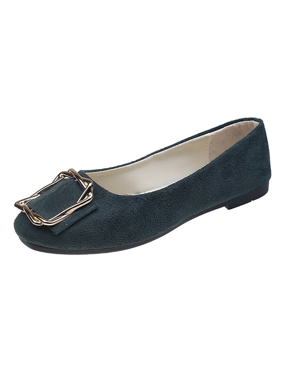 Women's Round Toe Rhinestone Ballet Flats Comfortable Slip On Dress Shoes for Wedding Office Light Weight Spring Summer Dress Shoes