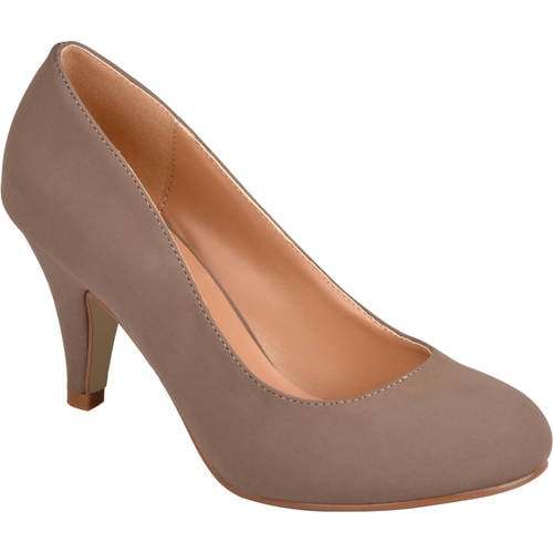 Women's Round Toe Solid Color Pumps