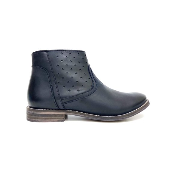 Gabriella Black Perforated Bootie