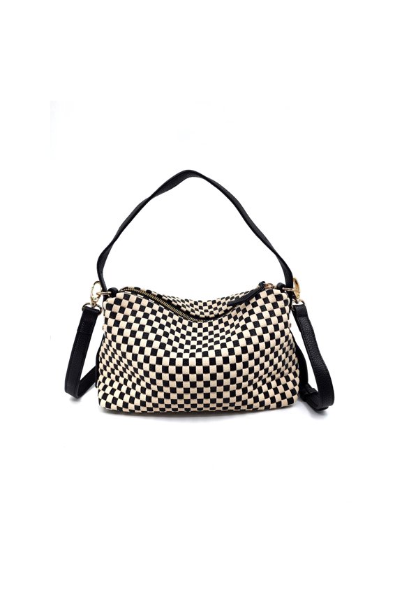 Women's Rounded Woven Bum Bag Crossbody Bag