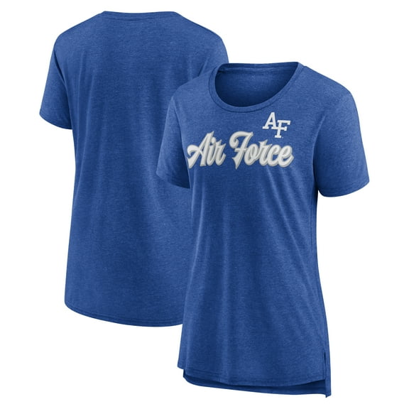 Women's Royal Air Force Falcons Past Script Tri-Blend T-Shirt