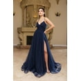 thumbnail image 1 of Women's Royal Blue Queen Formal Dress Spaghetti Strap A-Line Prom 2026 Gown RQ8196 Navy Blue 2, 1 of 1