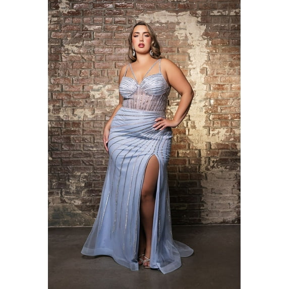 Women's Royal Queen Formal Dress Sweetheart Sheath Fully Lined Gown RQ8150 Dustyblue 14