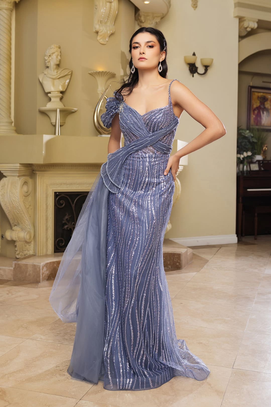 champagne blue dress Kennedy Blue Blake Mothers Dress main image 0