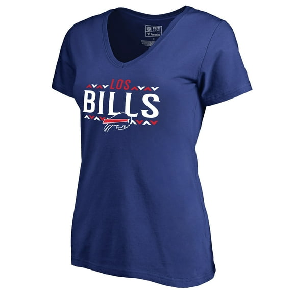 Women's Royal Buffalo Bills Arriba V-Neck T-Shirt